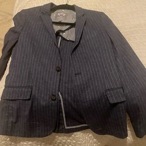 Appaman Boys Suit Blazer, size 14  Blue Pinstriped